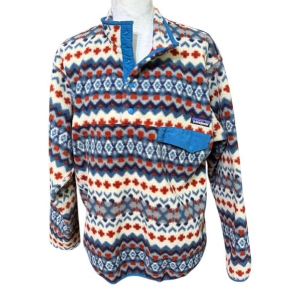 Patagonia Synchilla Snap-T Fleece Pullover in Cliff / Underwater Blue Size S - Picture 6 of 10
